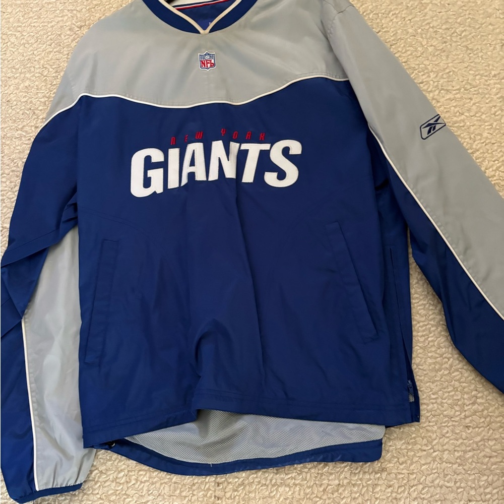 New York Giants Blue and Gray Pullover